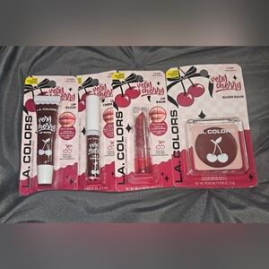 L.A. Colors Very Cherry Collection- Blush Balm, Lip Oil, Lip Gloss + More BNIB